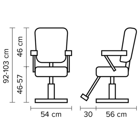 Καρέκλα κομμωτηρίου Hairway Astra
