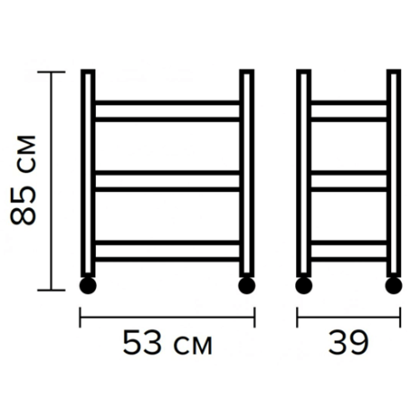 Βοηθός τρόλεϊ κομμωτηρίου Hairway 50030