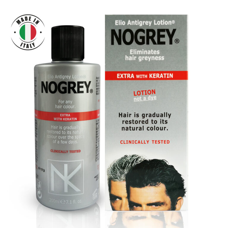 No grey lotion extra keratin Γκριζάρισμα των λευκών μαλλιών