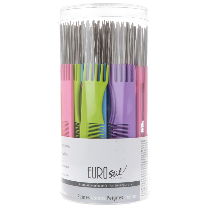Χτένα eurostil πιρουνα μεταλλικη 03852 neon - Image 2